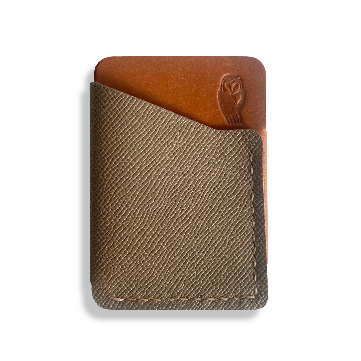 DROPTAIL CARDHOLDER IN CAIRNSTONE AND WINDSOR TAN