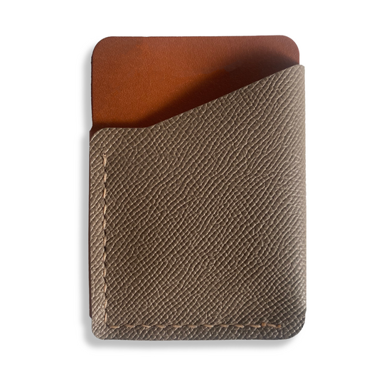 DROPTAIL CARDHOLDER IN CAIRNSTONE AND WINDSOR TAN